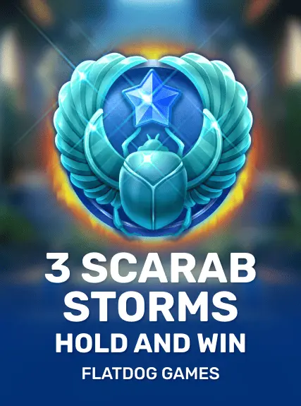 3 Scarab Storms Hold and Win game tile