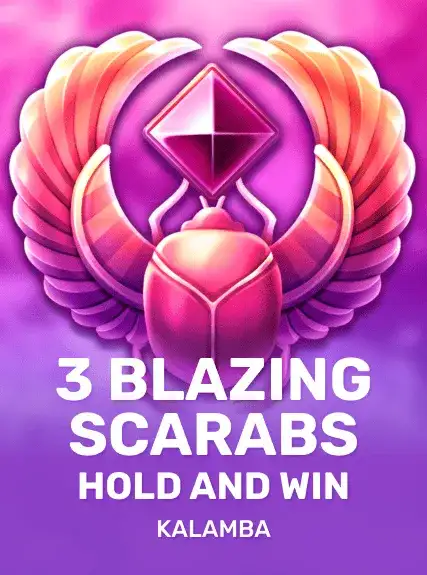 3 Blazing Scarabs Hold and Win game tile